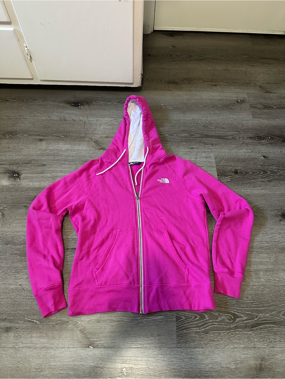 The North Face Women's Hot Pink Full-Zip Hoodie Jacket